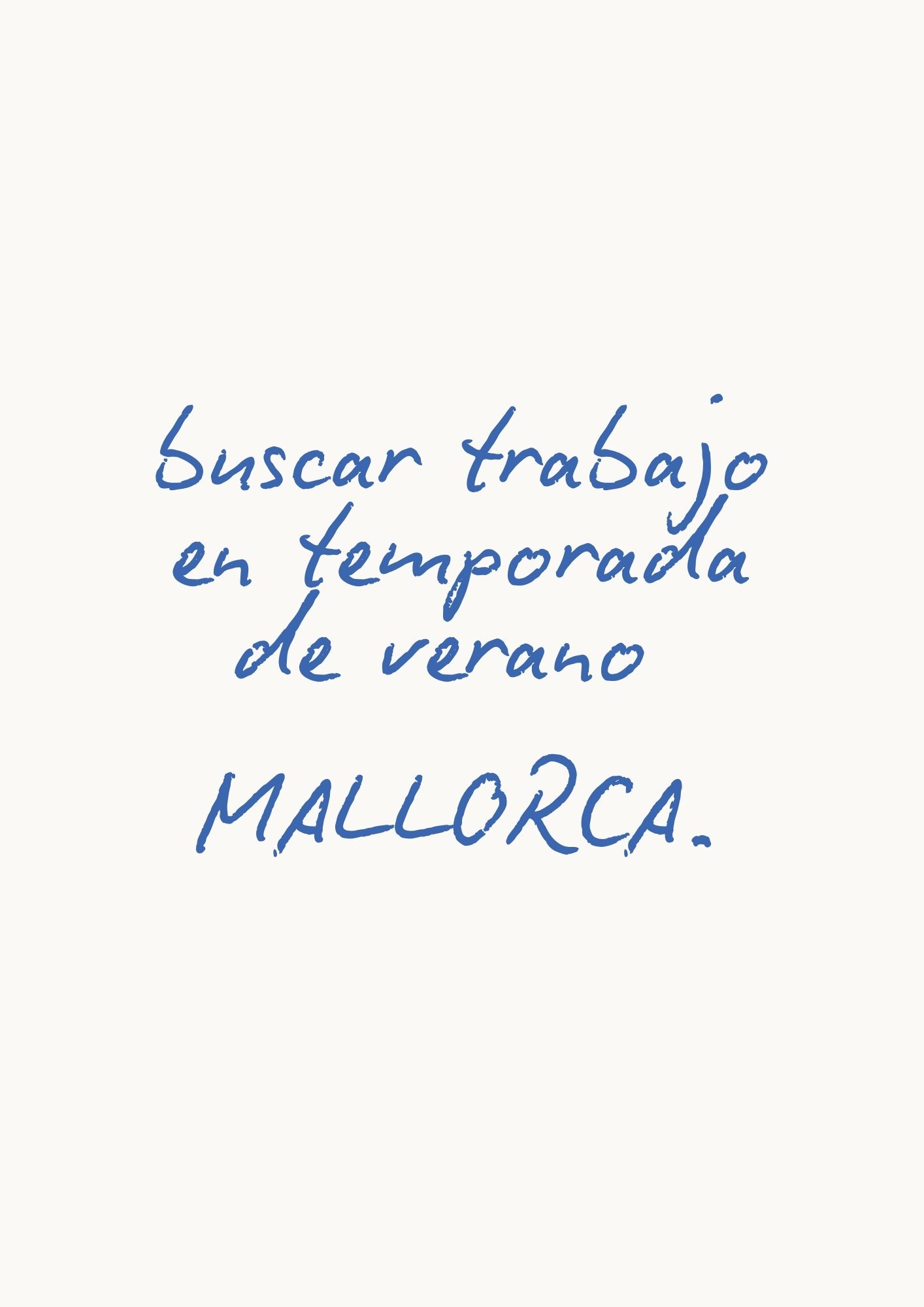 Trabajo de temporada de verano en hostelería en Mallorca